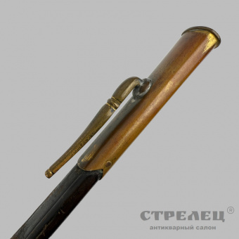 фото — шпага прусская пехотная офицерская с украшенным клинком, 19 век